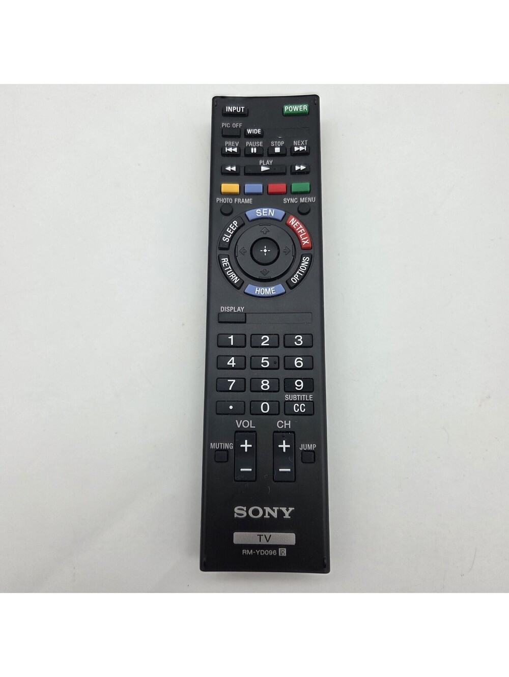 Genuine Sony RM-YD096 LCD TV Remote Control KDL-60EX645 KDL-60R510A OEM - Tested